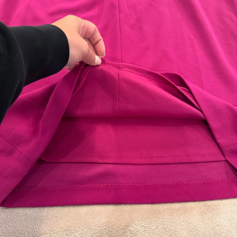 Fuchsia Pink Ruffle Cocktail Shift Dress Wedding‎ Formal Party Mother Bride Sz12
